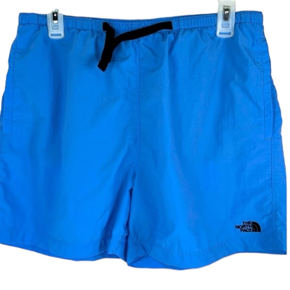 The North Face WOMEN'S belted lined shorts pockets Sz Lg in blue